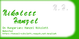 nikolett hanzel business card